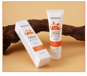 MEJISOO 50g Sommer Sonnenschutz Creme Detailansicht mit Tuben- und Schachtelverpackung.