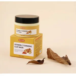 Vitamin C Turmeric Clay Mask Deep Cleansing Pore Minimizer Moisturizing Facial Mud Mask Skin Care For Women And Men