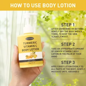Loción Corporal De Cúrcuma Y Vitamina C Hidratante Profunda Suavizante Para Todo Tipo De Piel