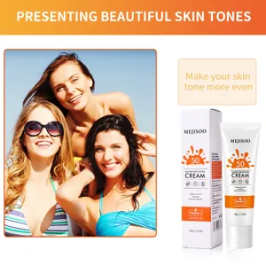 MEJISOO Sommer Schutz Sonnencreme LSF 50 Vitamin C Gesicht UV Blocker Feuchtigkeit 50g