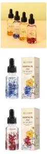 Huile florale MEJISOO 30ml pour visage, cheveux et corps aux extraits de fleurs naturelles.