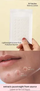 Cerotti idrocolloidali per acne 36 pezzi trattamento invisibile dei brufoli viso.