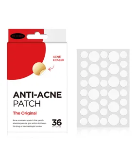 Cerotto anti-acne 36 pezzi idrocolloide invisibile punti di guarigione delle imperfezioni viso.