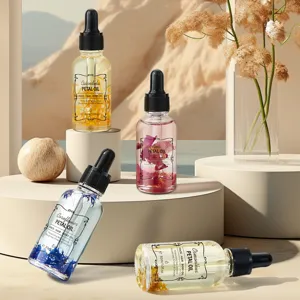 Ensemble d'huile végétale naturelle pour le corps et le visage 30ml, soin hydratant.