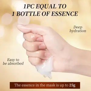 Collagen facial mask providing deep hydration with rich essence, easy to absorb for skin care.