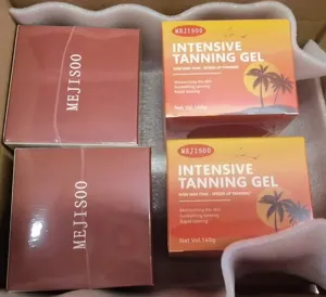 Gel bronzant intensif MEJISOO 140g, auto-bronzant pour un beau teint hâlé, hydratation de la peau.