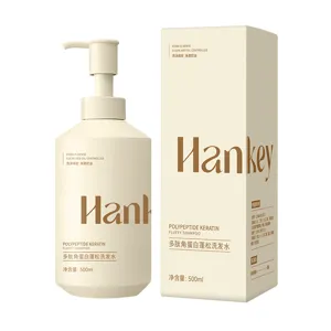 Hankey Polypeptide Kératine Gel Douche Nettoyant Et Shampooing Volumateur Hydratant Soin Profond Cheveux Et Peau