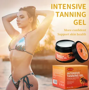 Gel autobronzant intensif 140g pour bronzage, hydratation et soin rapide de la peau.