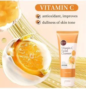 Limpiador facial de vitamina C MEJISOO 100g limpia profundamente, hidrata e ilumina.