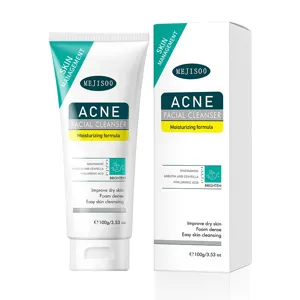 MEJISOO acne facial cleanser, moisturizing formula with niacinamide and hyaluronic acid. 100g