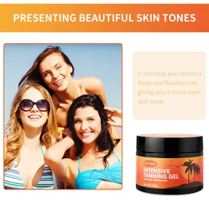 Gel bronzant intensif pour un bronzage profond et uniforme teint parfait pot 140g