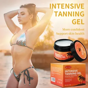 Gel bronzant intensif pour le bain de soleil, offrant un éclat bronze naturel et doux.