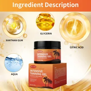 Gel autobronzant intensif pour bronzage sans soleil et soin de la peau de plage 140g
