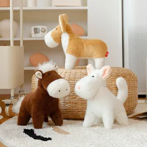 Cute plush animal doll office desk companion ornament cute stuffed toy home decor gift for kids