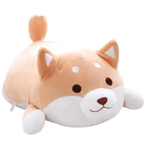 Cute Shiba Inu plush toy soft stuffed animal pillow cute dog doll fluffy gift for kids