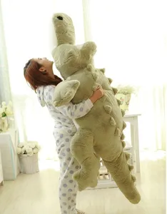 Giant plush crocodile stuffed animal toy, cute soft large alligator pillow for kids and men gift.