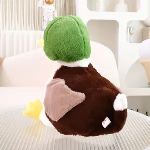 Simpatico peluche realistico di anatra selvatica per compagno di bambini e regalo coccoloso.