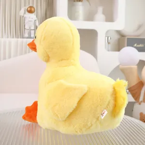 Simpatico peluche anatra gialla simulazione, morbida bambola di peluche per bambini regalo.