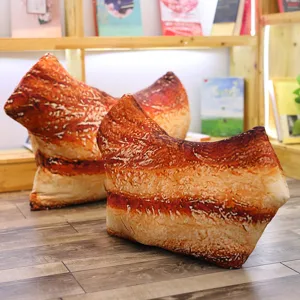 Coussin ventre de porc drôle peluche simulation viande jouet déco créative détail intérieur maison