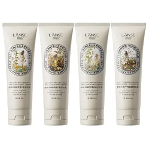 LANSE Fragrance Hand Cream Set 4x80g Moisturizing Nourishing Hand Care Softening Skin