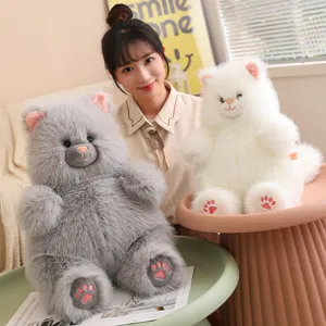 Fluffy cat plush toy soft cute kitten stuffed animal fluffy doll kids birthday gift