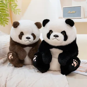 Süßer sitzender Riesenpanda Plüschtier weich gefülltes Stofftier Puppe Geschenk Heimdekoration