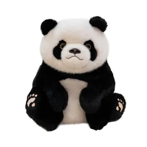 Realistisch sitzender Riesenpanda Plueschtier Stuffed Animal niedliche Panda Puppe Geschenk