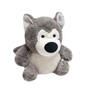 Peluche de husky regordete lindo perro animal de peluche almohada suave regalo para niños