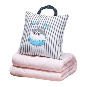 Tragbare Kissen Decke Faltbar Cartoon Hund Design Klimaanlage Decke Hauptbild Anzeige