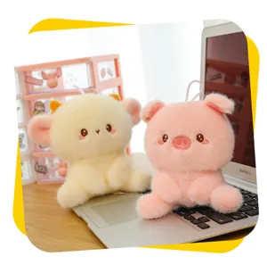 Cute desk plush toys set, soft animal dolls for office table decoration and cute room decor.