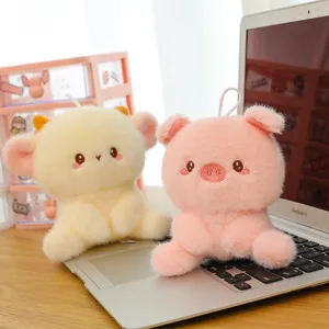 Cute Animal Plush Toy Stuffed Doll Soft Cartoon Desktop Decor Companion Gift Cute Animal Doll Toy For Office Home Decoration