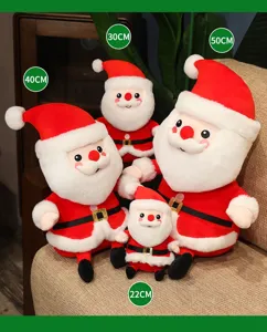 Weihnachtsmann Plüschtier Puppe süßes Weihnachtsgeschenk Party Dekoration Ornament Set
