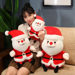 Süßer Weihnachtsmann Plüschtier Puppe, weiches Stofftier als Weihnachtsgeschenk und Deko.
