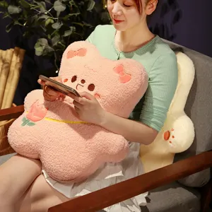 Niedliches japanisches Bären Plüschkissen weiches Kissen für Büro Stuhl Sofa Deko