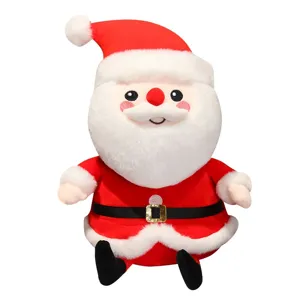 Süßer Weihnachtsmann Plüschtier weiche Stoffpuppe für Kinder Weihnachtsgeschenk und Heimdekoration