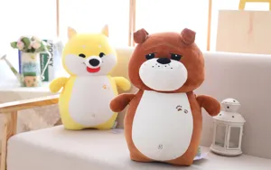 Cute cartoon plush dog soft stuffed animal toy lovely shiba inu bulldog kids birthday gift