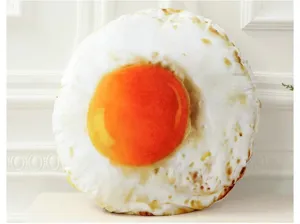 Cuscino Uovo Al Tegamino Peluche 3D Morbido Forma Di Cibo Cuscino Decorativo Regalo Di Compleanno