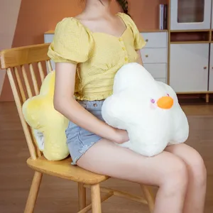 Joli coussin chauffe-mains en peluche étoile mignon dessin animé multifonction pour étudiant