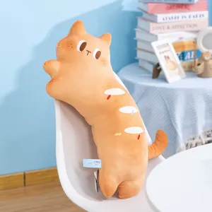 Cute cat bread plush pillow soft stuffed animal toy lovely creative home sofa cushion gift