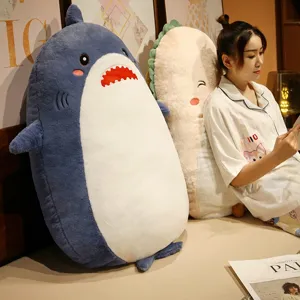 Cute Plush Animal Big Pillow Washable Dinosaur Shark Stuffed Toy Bed Cushion