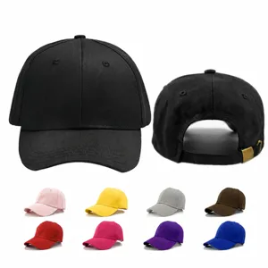 Casquette de Baseball en Pur Coton Légère et Respirante Protection Solaire Printemps Été Ajustable Couleur Unie Visière Casual