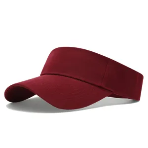 Casquette visière unie sans top pour le sport en plein air, la course et les voyages.