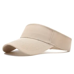 Casquette de sport sans sommet unie, chapeau de soleil respirant pour sport et voyage.