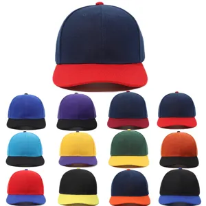 Unisex Colorblocked Baseball Cap Polyester Sun Protection Adjustable Outdoor Sports Duck Tongue Hat For Men Women