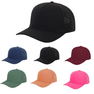 Casquette de Baseball en Maille à Séchage Rapide Unisexe Sports de Plein Air Protection Solaire Visière Courbe Réglable