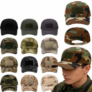 Unisex Tactical Camouflage Baseball Cap Outdoor Sports Sun Protection Adjustable Army Military Combat Hat With Velcro