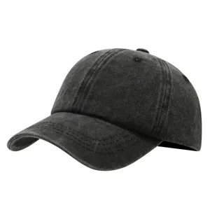Vintage gewassen honkbalpet voor heren en dames, casual zachte zonbescherming pet voor dagelijks.