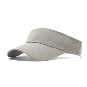 Gros plan detaille de la texture de tissu de visiere de soleil grise pour le sport exterieur.