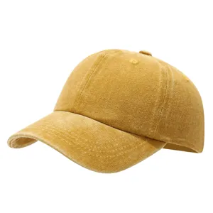 Retro gewassen katoenen honkbalpet voor heren en dames, casual zonnehoed voor buiten.