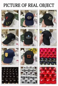 Casquette de baseball en coton brodée personnalisée avec grand tour de tête extérieur.